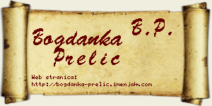 Bogdanka Prelić vizit kartica